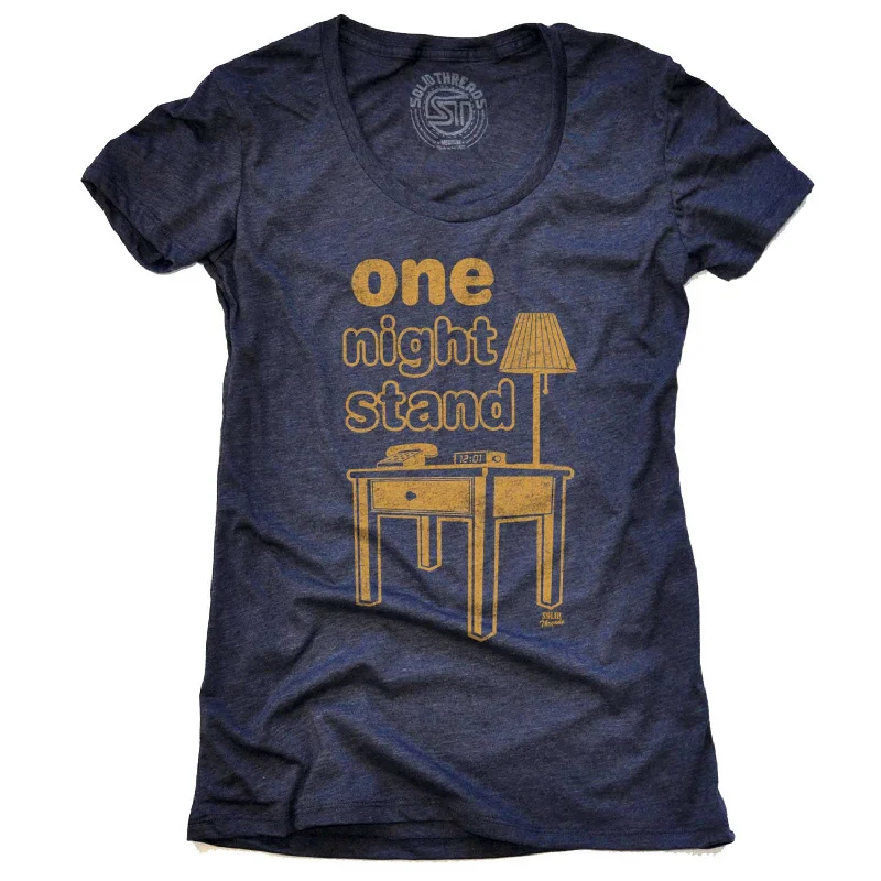 Women's One Night Stand T-shirt Rayon Velvet Corduroy