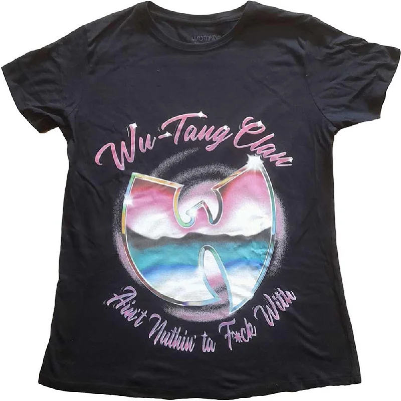 Wu-Tang Clan Ain't Nuthing Ta F' Wit Ladies T-Shirt Front Pockets Side Pockets Patch Pockets Wu-Tang Clan Ain't Nuthing Ta F' Wit Ladies T-Shirt Front Pockets Side Pockets Patch Pockets