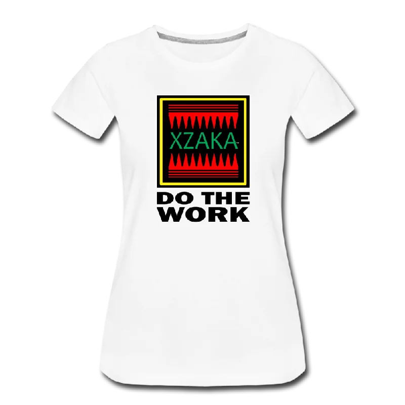 XZAKA - Women "Do The Work" Workout T-Shirt - W3541 Plaid T-Shirt Polka Dot Checkered XZAKA - Women "Do The Work" Workout T-Shirt - W3541 Plaid T-Shirt Polka Dot Checkered