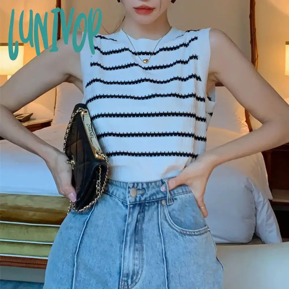 Lunivop Stripe Suspender Tops Slim Fit High Street Short Sexy Sling Vest Female Summer New Sleeveless Tanks Tops gym tank top Lunivop Stripe Suspender Tops Slim Fit High Street Short Sexy Sling Vest Female Summer New Sleeveless Tanks Tops gym tank top