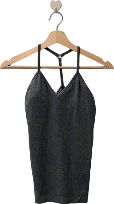Sweaty Betty Grey Strappy Tank Top UK S long tank top