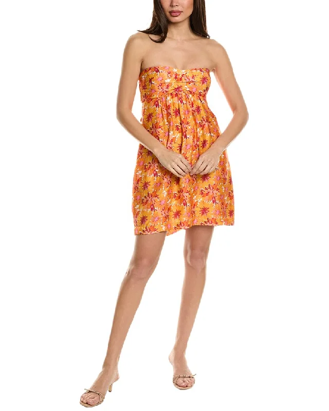 Vix Lowana Mustard Chloe Mini Dress Tunics Plaid country