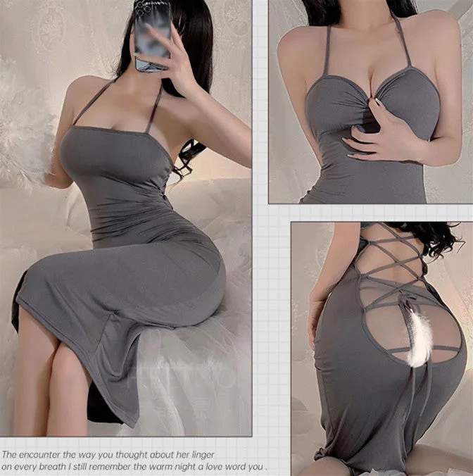 Cross strap dress yv31723 Tunics Stylish elegant