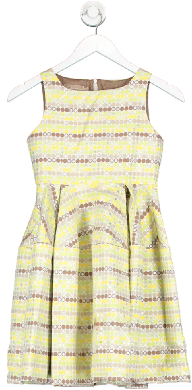 La Stupendaria Multicoloured Metallic Thread Circles Dress 10 Years Tunics Cozy soft La Stupendaria Multicoloured Metallic Thread Circles Dress 10 Years Tunics Cozy soft