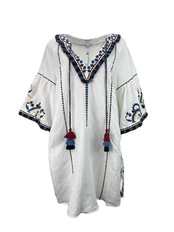 PARKER Beach Women's White Embroidered Cover Up Dress Size M/L NWT Tunics Cozy comfortable PARKER Beach Women's White Embroidered Cover Up Dress Size M/L NWT Tunics Cozy comfortable