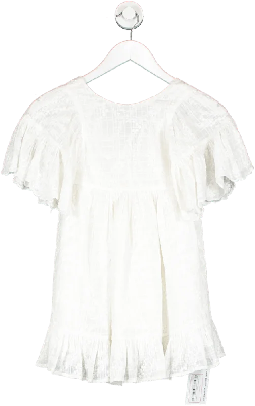 Tartine et Chocolat White Gauzy Dress 6 Years Tunics Versatile stylish