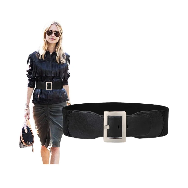 Women Wide Cinch Waist Belt Ladies Fashion Belt for Dresses with Metal Buckle Tunics Modern contemporary Women Wide Cinch Waist Belt Ladies Fashion Belt for Dresses with Metal Buckle Tunics Modern contemporary