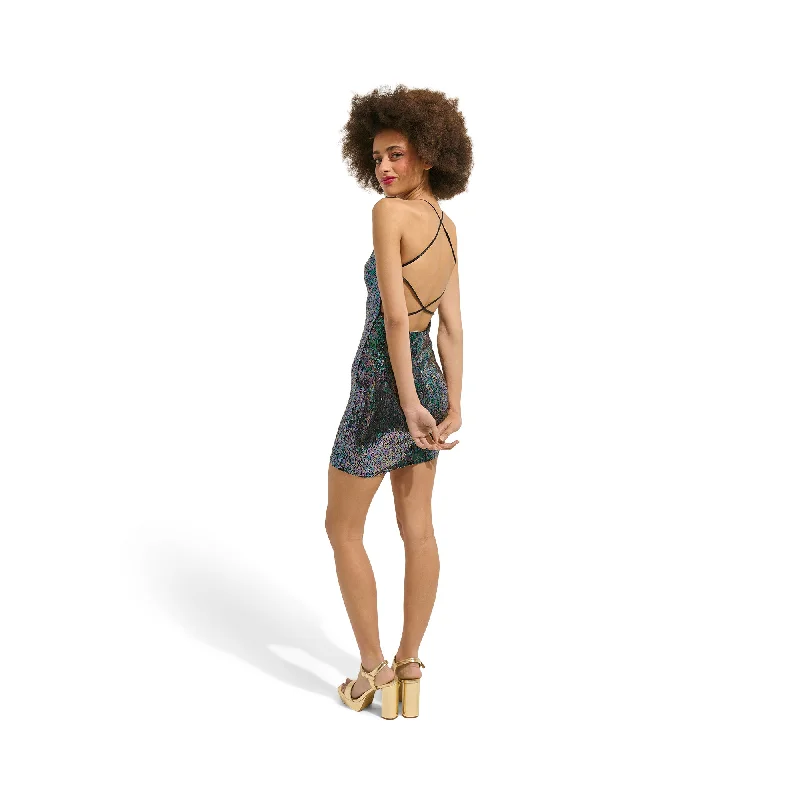 Women's Sequined Mini Dress Tunics Sale discount